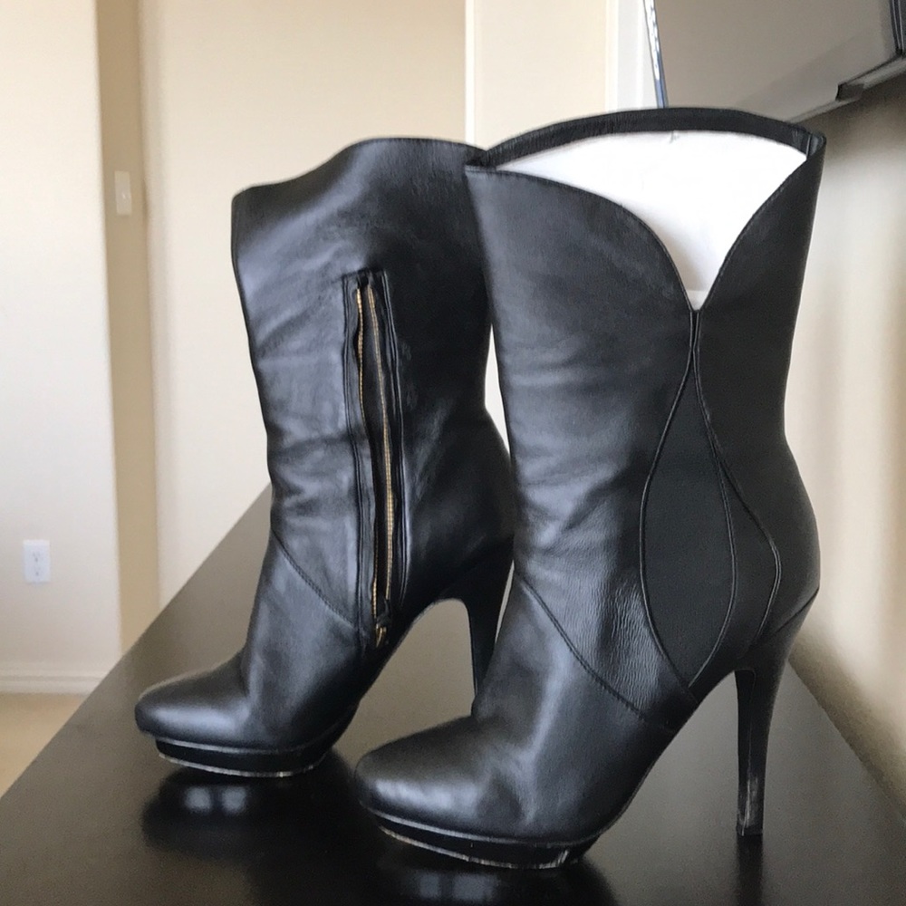 Charles Jourdan Paris Leather Boots